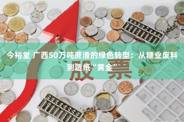 今裕堂 广西50万吨蔗渣的绿色转型：从糖业废料到造纸“黄金”