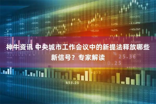 神牛资讯 中央城市工作会议中的新提法释放哪些新信号?专家解读